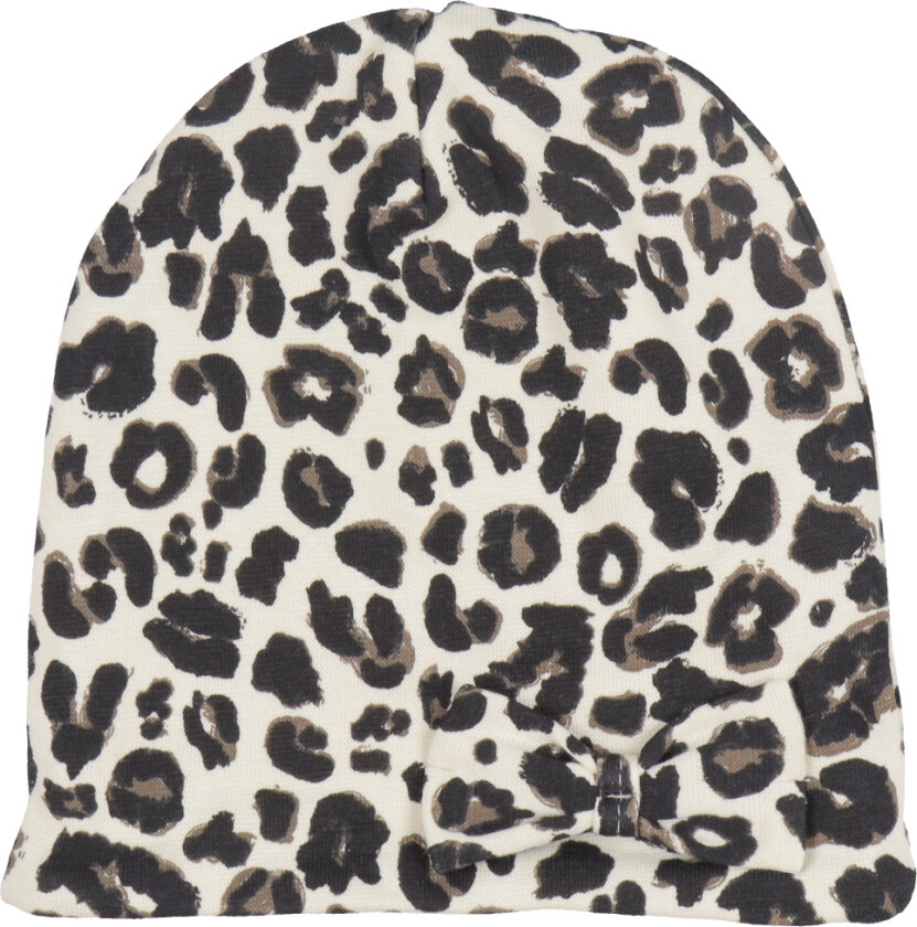 Lue - 2-lags - Leopard m. Sløyfe - - 4-6 år (104-116) - Lue