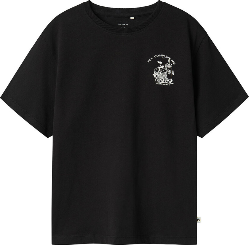 T-skjorte - NkmTobobbi - Black - - 6 år (116) - T-skjorte