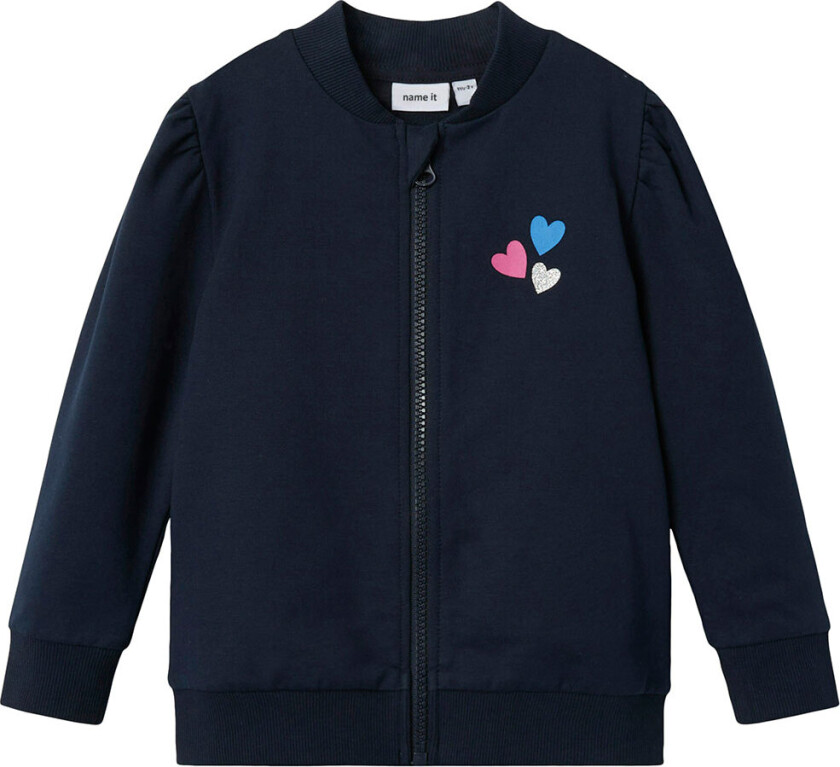 Bilde av Genser med Glidelås - NmfLadine - Dark Sapphire - - 1 år (80) - Cardigan