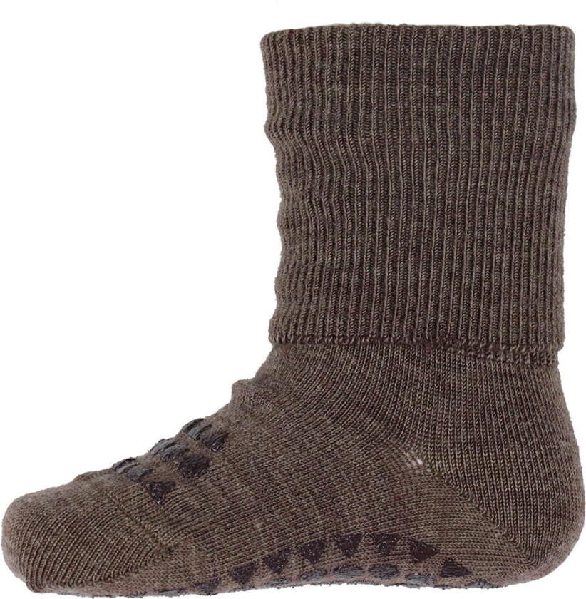 Sokker med Antiskli - Ull - Chestnut - - 27/30 - Sokker