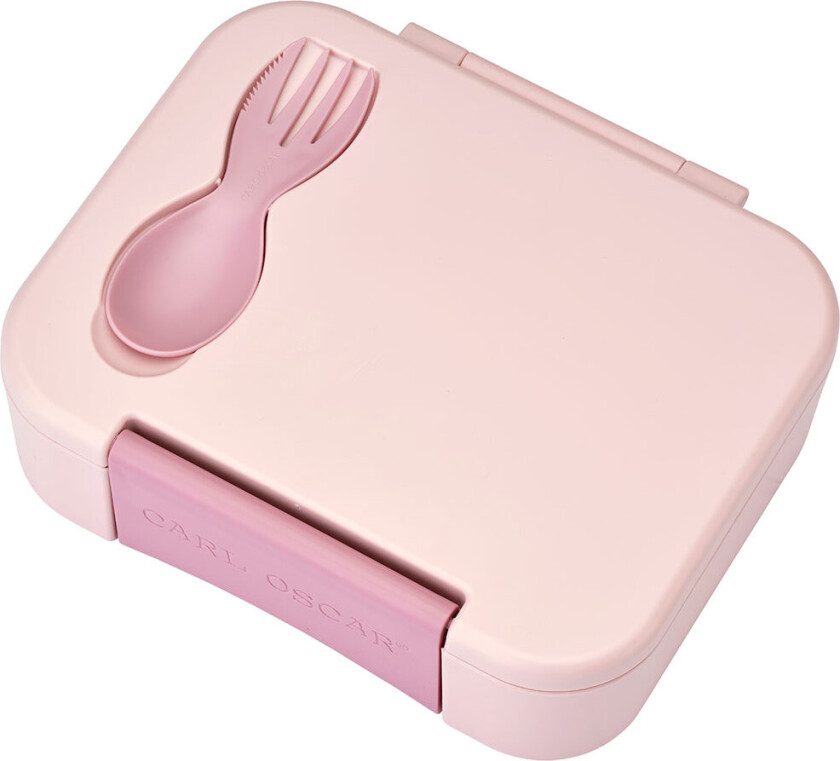Matboks m. Gaffel/Skje - BentoBox - Rosa - - OneSize - Matboks