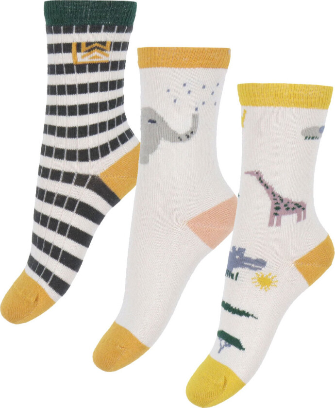 Sokker - 3-pack - Silas - Safari/Sandy Mix - - 29/32 - Sokker