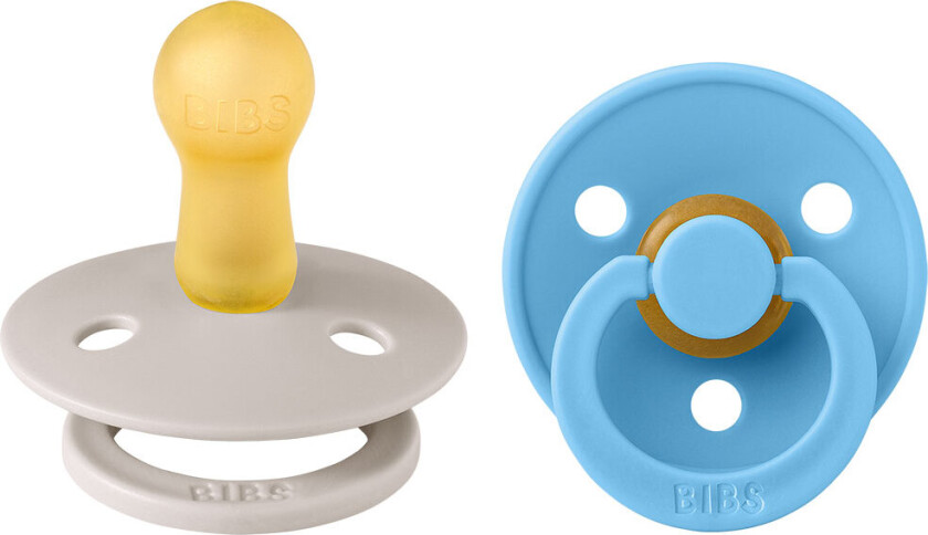 Colour Smokker - Str. 2 - 2-pack - Rund - Sopp/Breeze - - OneSize - Smokk