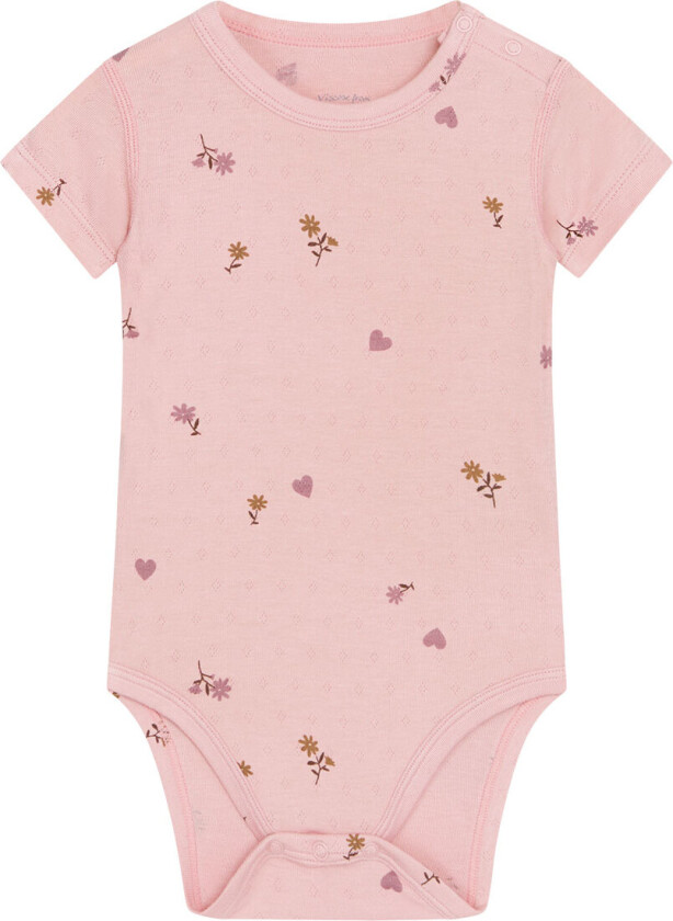 Body k/æ - Bambus - Buller - Dusty Rose - - 2 år (92) - Kortermet body
