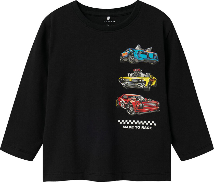 Genser - NmmDrum Hotwheels - Svart - - 2 år (92) - Genser