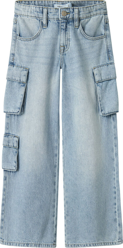Jeans - Bred - Noos - NkfBella - Light Blue Bleached Den - - 6 år (116) - Jeans