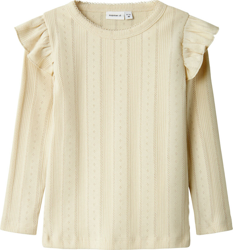 Genser - Noos - NmfJulia - Summer Sand m. Hullmønster - - 7-8 år (122-128) - Genser