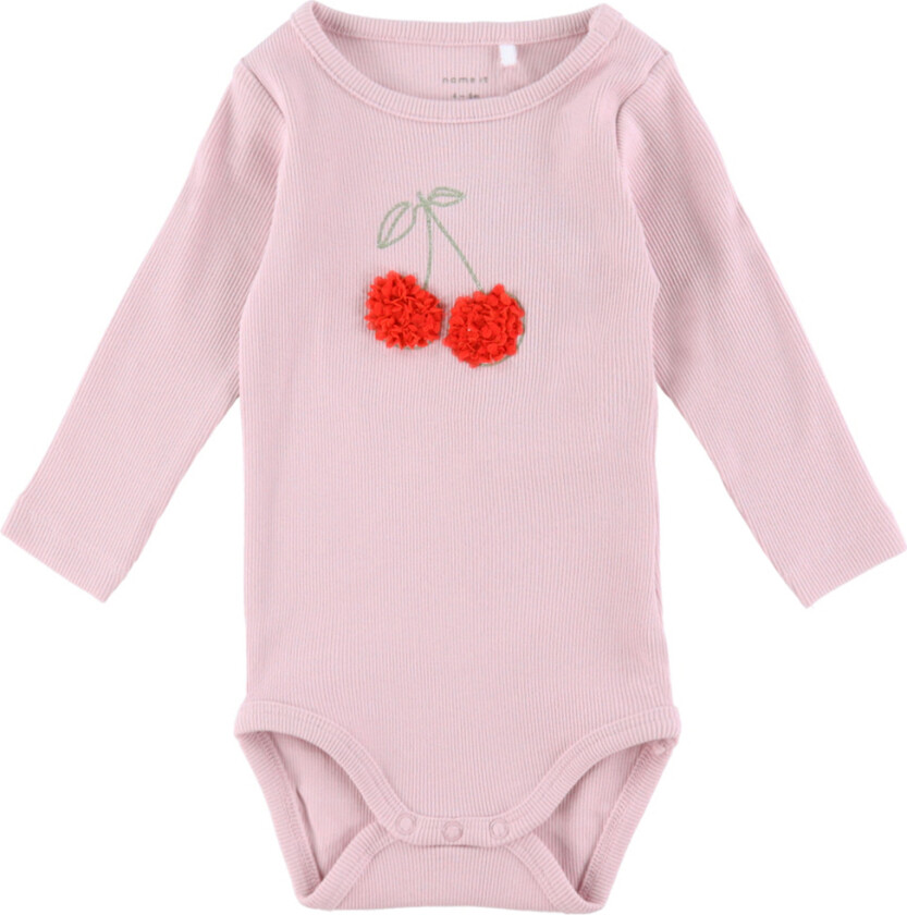 Body L/Æ - Rib - NbfBolia - Winsome Orchid m. Cherry - - 56 - Langermet Body