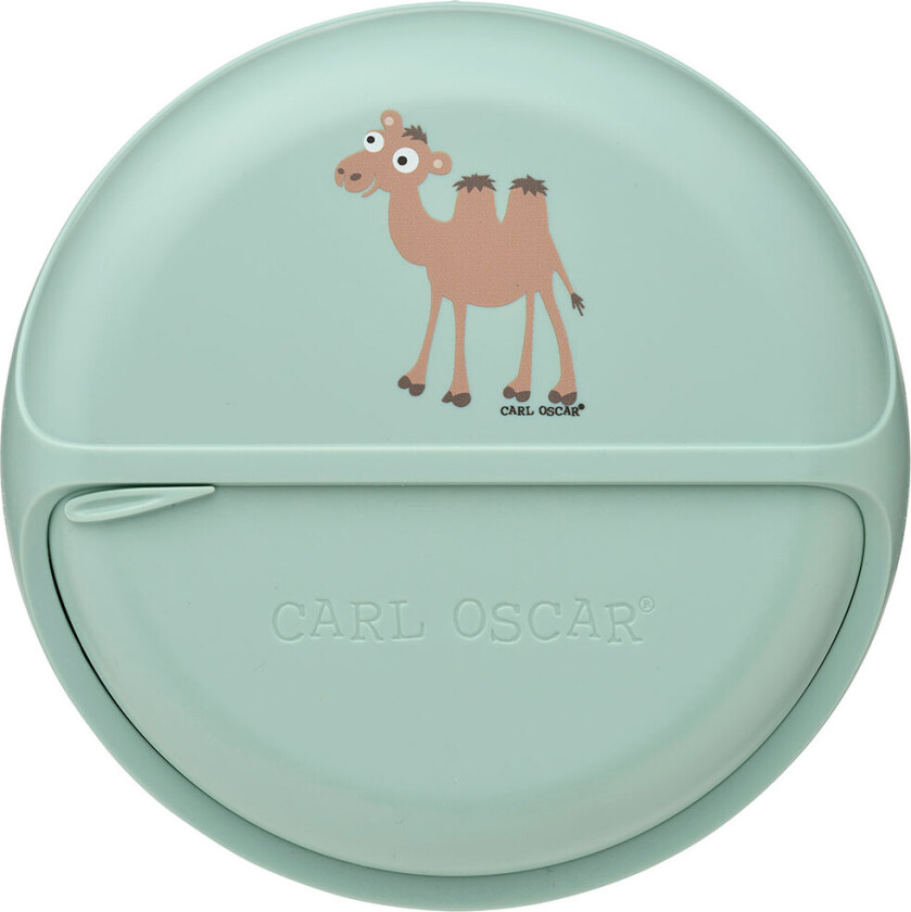 Snackboks - SnackDisc - 15 cm - Grønn m. Kamel - - OneSize - Matboks