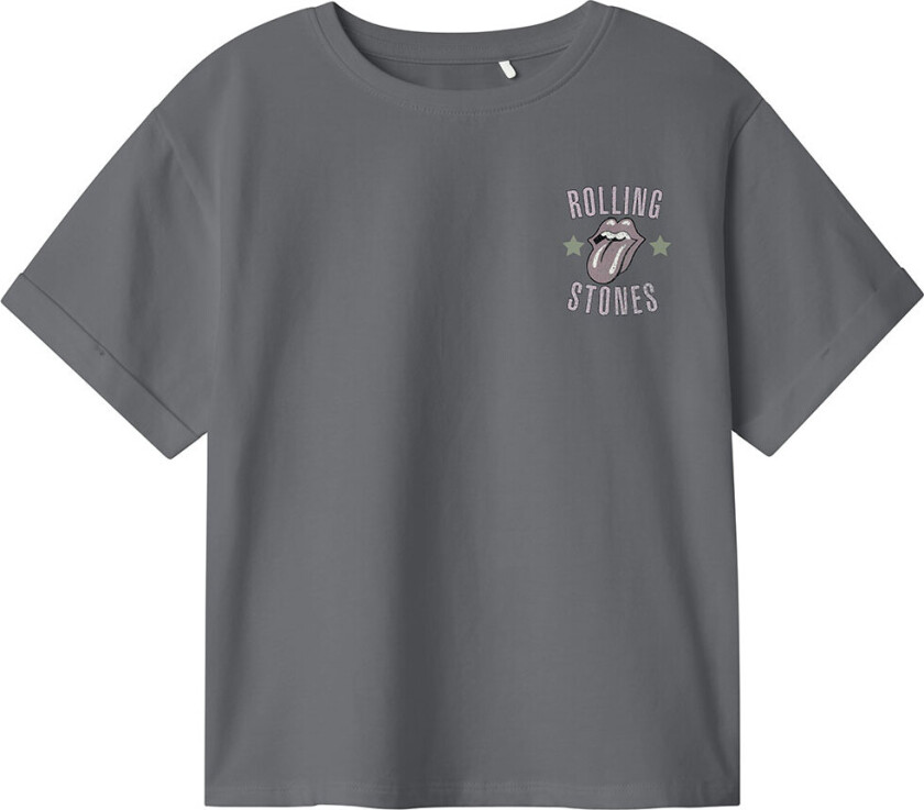 T-skjorte - NkfJill - Lava Smoke m. Trykk - - 6 år (116) - T-skjorte