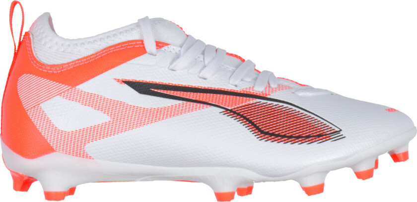 Fotballsko - Ultra 5 Match FG/AG Jr - Hvit/Svart/Glødende - - 38 - Fotballsko