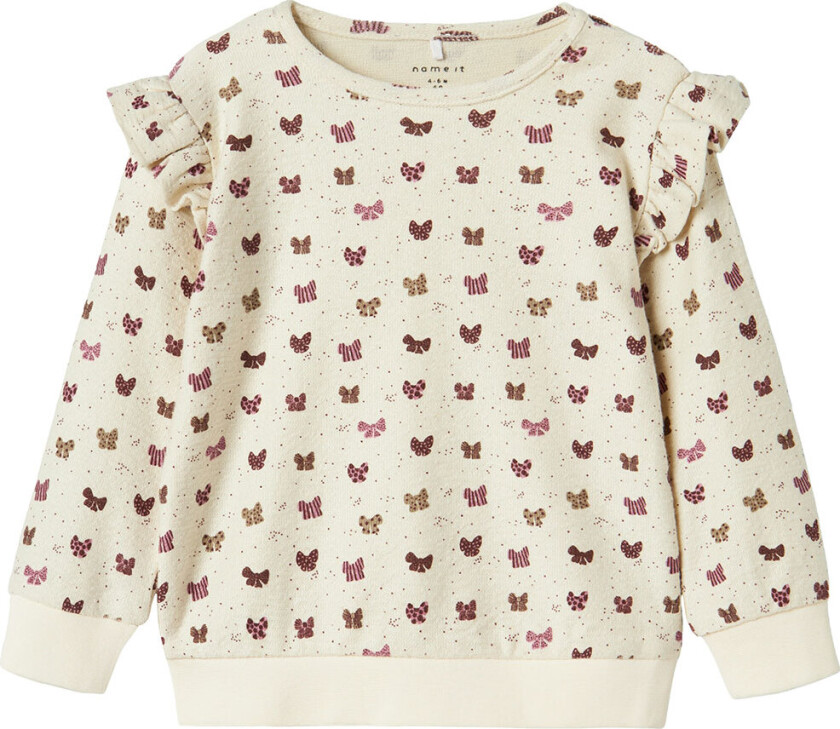 Genser - NbfRibow - Summer Sand m. Buer - - 56 - Genser