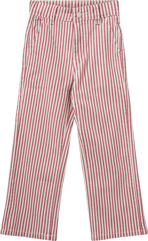 Jeans - Rød Striped - - 6 år (116) - Jeans