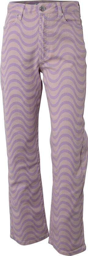 Bukser - Wave Trykt Denim - Lavender - - 16 år (176) - Jeans
