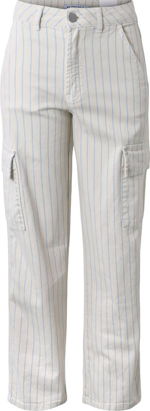 Jeans - Hvit/Lyseblå m. Striper - - 18 år (188) - Jeans