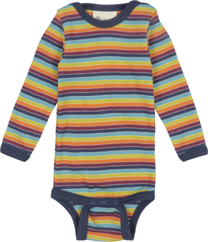 Body L/æ - Ull/Silke - Multicolour - - 62/68 - Langermet Body