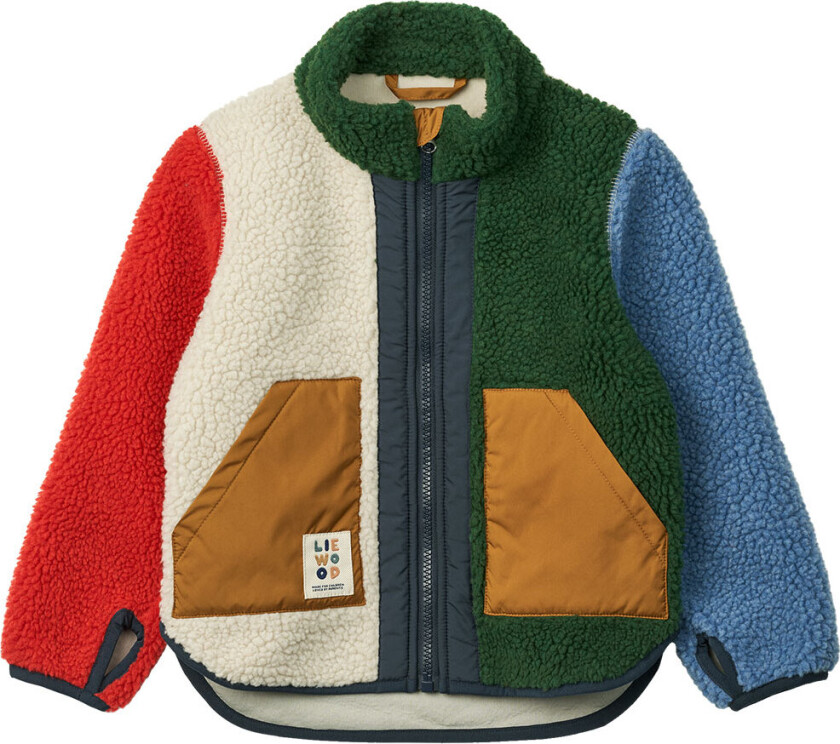 Fleecejakke - Noam - Garden Green Multi Mix - - 1½ år (86) - Fleecejakke