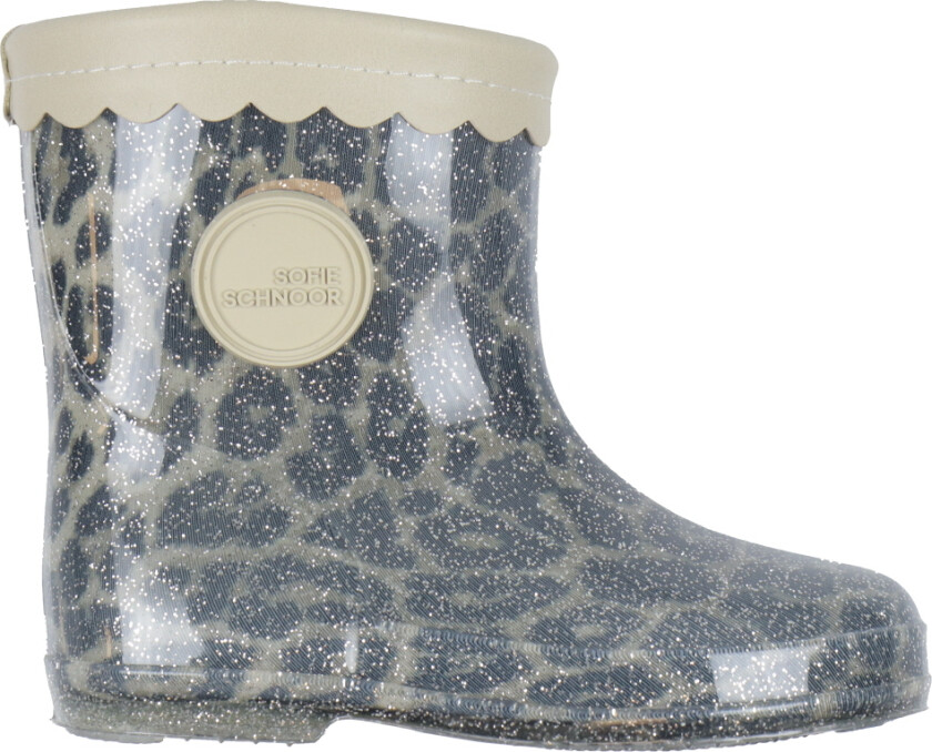 Gummistøvler - Perlemorfarget - Leopard - - 26 - Gummistøvler