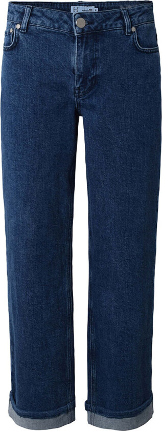 Jeans - Bredt brettet - Dark Blue Brukt - - 12 år (152) - Jeans