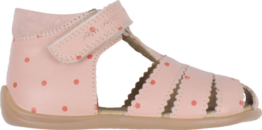 Sandaler - Forretter Scallop Borrelås - Gammel Rose Dot - - 24 - Sandals