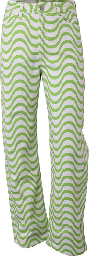 Jeans - Wave Utskrevet Denim - Green - - 14 år (164) - Jeans