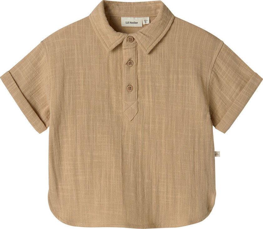 Lil' Atelier Skjortebluse k/e - Muslin - Loose - NmmDawson - Ta - Lil Atelier - 4 år (104) - Genser