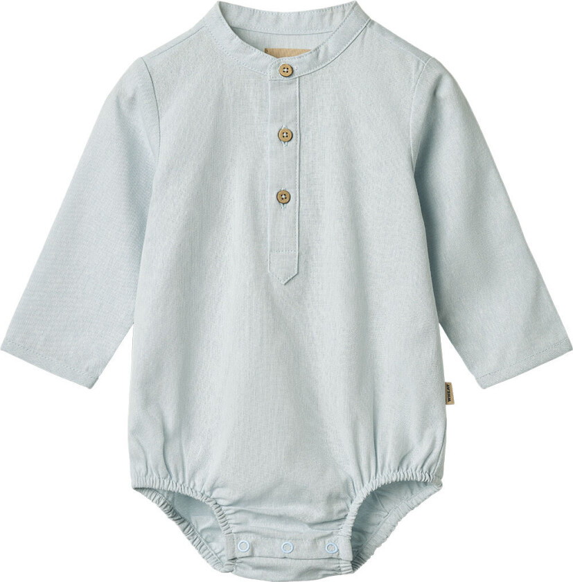 Skjorte L/æ - Victor - Light Blue Chambray - - 74 - Langermet Body