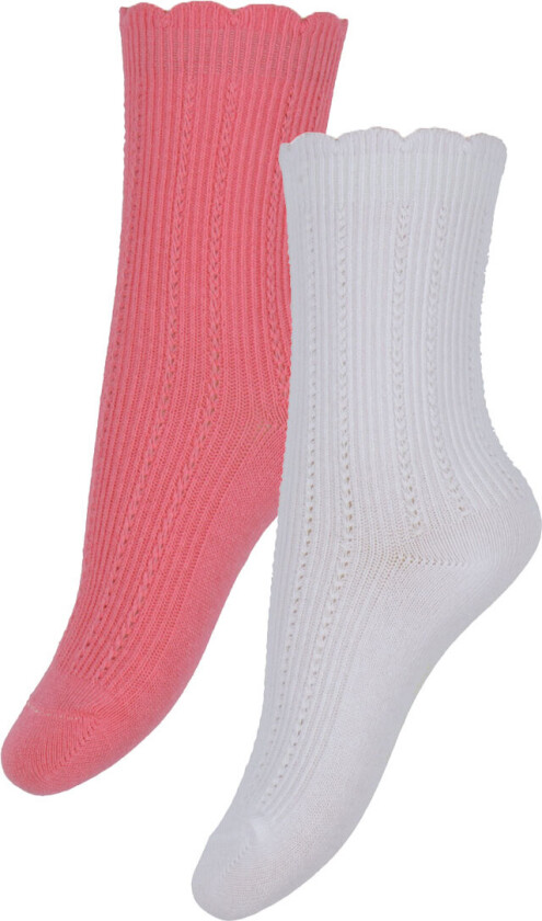 Sokker - Rib - Frill - 2-pack - Multi Farge m. Hull - - 17/18 - Sokker