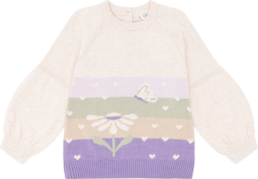 Genser - Strikk - Pippa - Whisper Melange - - 4 år (104) - Genser