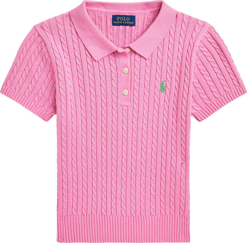 Polo - Strikk - Rosa - - 7 år (122) - Polo