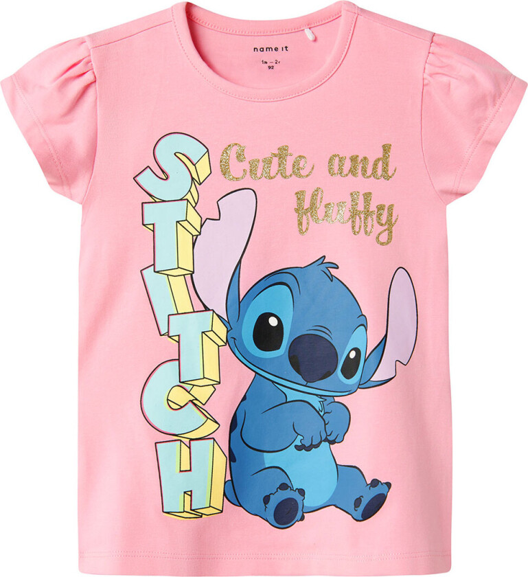 T-skjorte - NmfFolly Stitch - Rosa Frosting - - 5 år (110) - T-skjorte