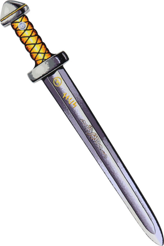 Kostymer - Vikingsverd - Sven - Gyllen Håndtak - - OneSize - Kostymer