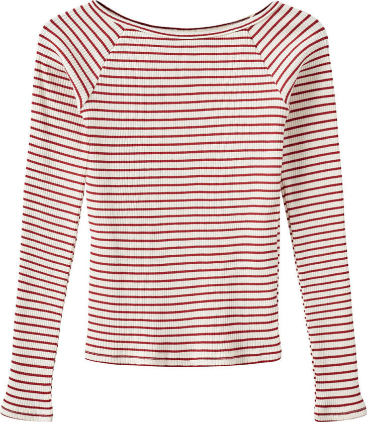 Genser - Rib - Somasy - Rød Striped - - 16 år (176) - Genser