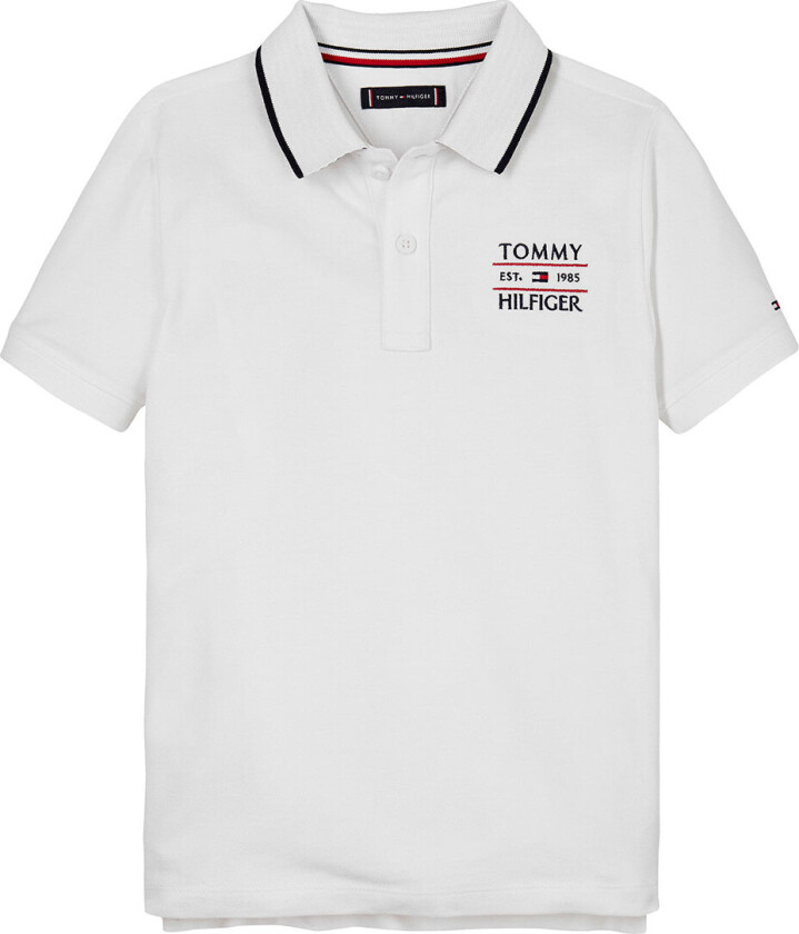 Polo - Hvit m. Logo - - 16 år (176) - Polo