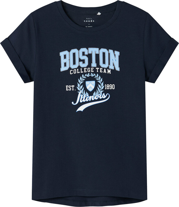 T-skjorte - NkfVix - Navy Blazer/Boston - - 6 år (116) - T-skjorte