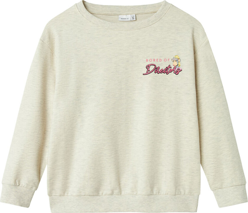 Collegegenser - NkfFasba BoredOFD - Peyote Melange - - 6 år (116) - Collegegenser