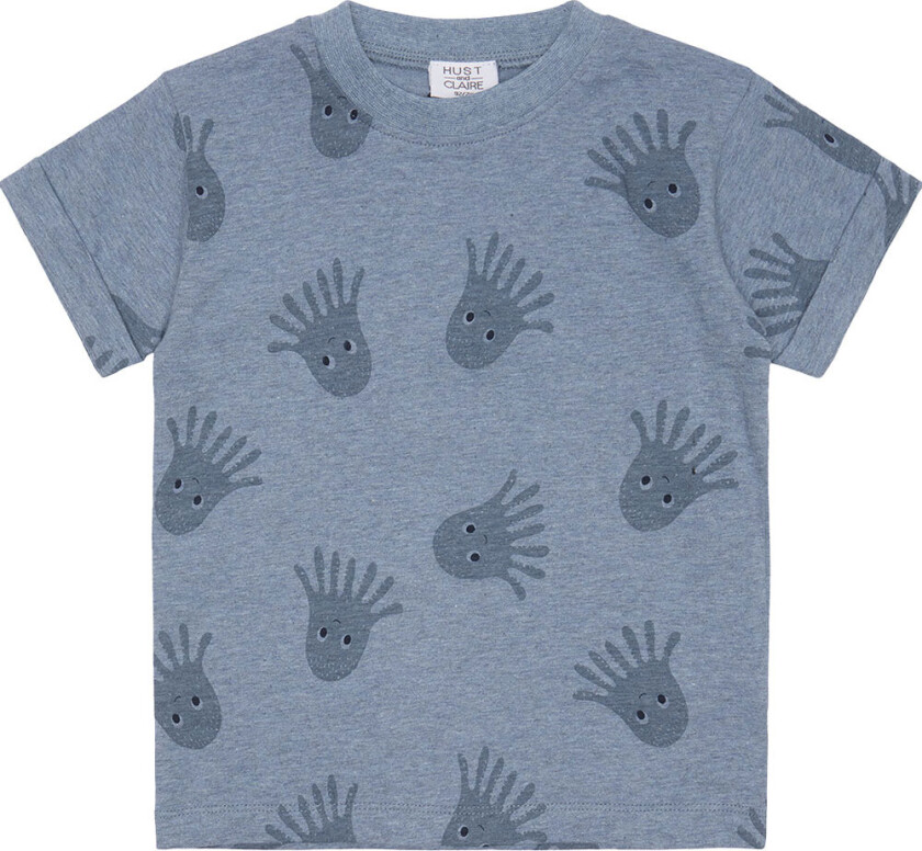 T-skjorte - Anton - Sky Melange - - 74 - T-skjorte