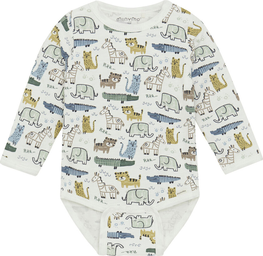 Body I/e - Marshmallow White - - 1½ år (86) - Langermet Body