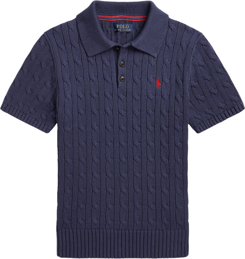Polo - Strikk - Navy - - 8 år (128) - Polo