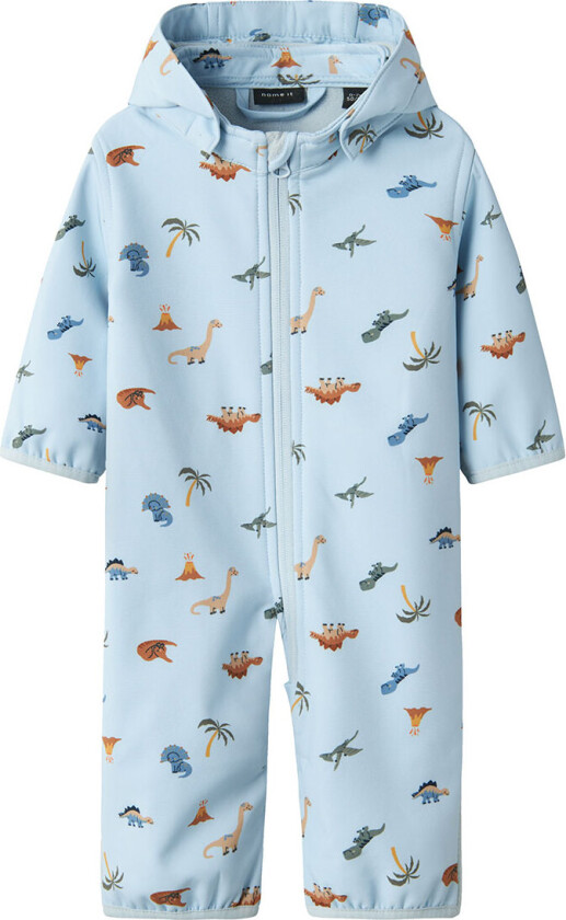 Softshell Dress m. Fleece - NbmAlfa08 - Skyway/Mini Dino - - 50/56 - Softshell