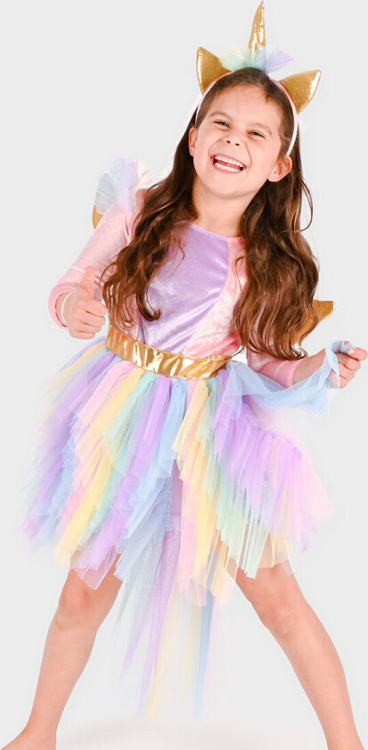 Bilde av Kostymer - Dress Unicorn m. Diadem - - 6-8 år (116-128) - Kostymer