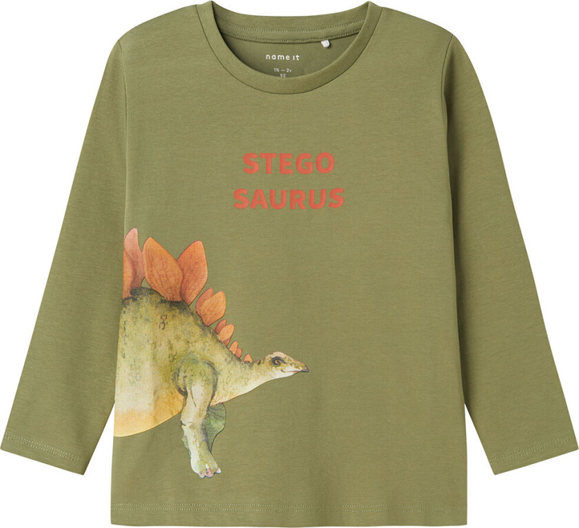 Genser - NmmPnula - Olje Green m. Dino - - 2 år (92) - Genser