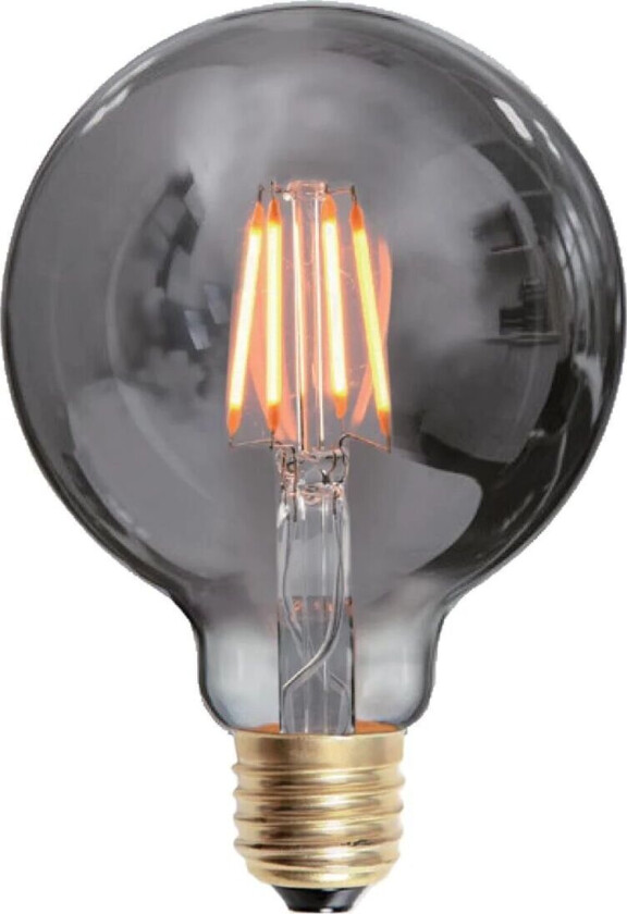 Edison E27 globe filament 4W 2200K 95 mm dimbar - Smoke