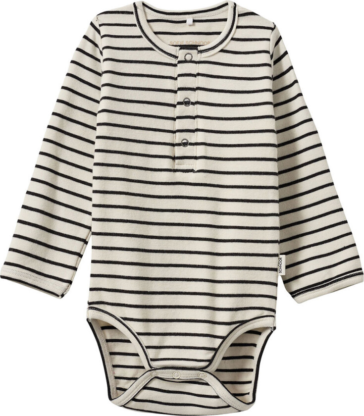 Body L/æ - Samuelsb - Black Striped - - 56 - Langermet Body