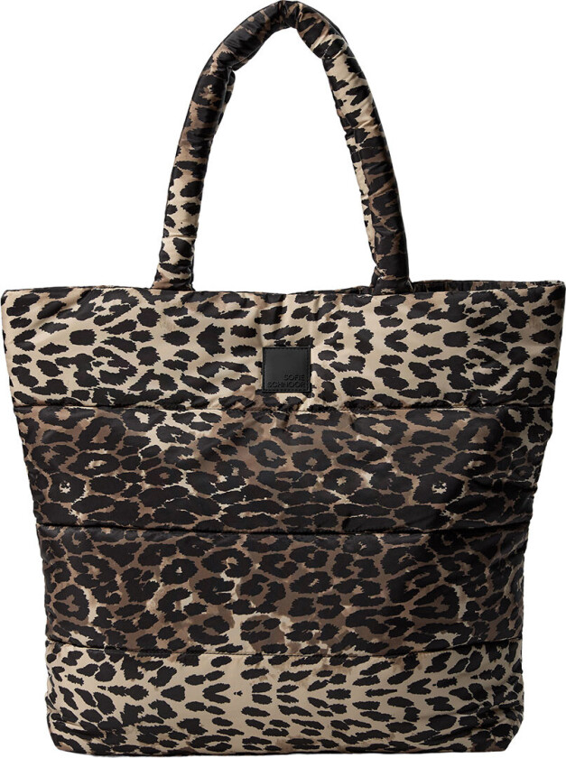 Shopper - Light Brown Leopard - - OneSize - Veske