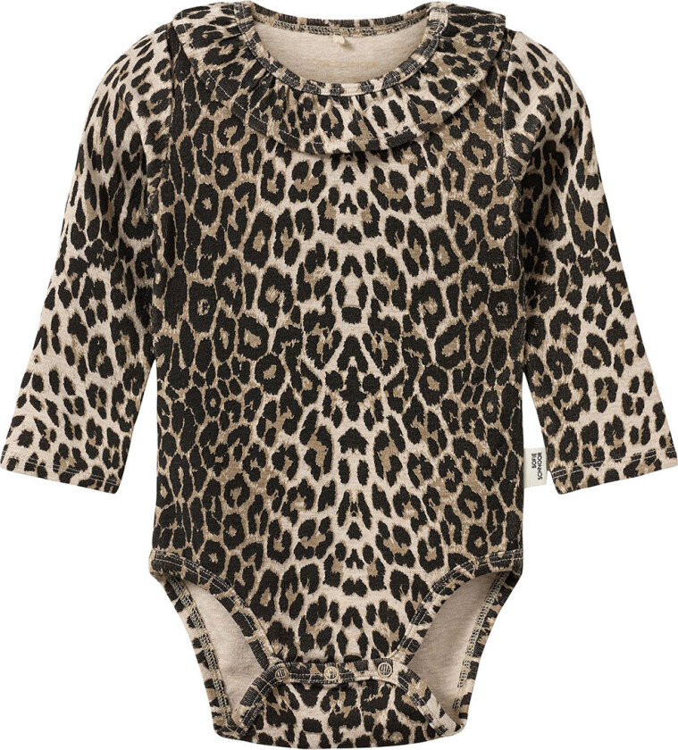 Body I/e - Bomull/Viskose - Dictesb - Light Brown - - 3 år (98) - Langermet Body