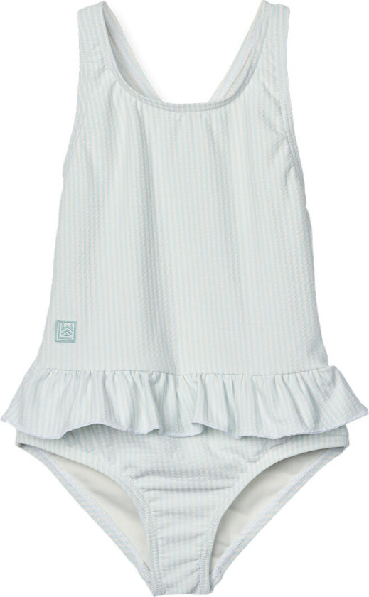 Badedrakt - Amara - Y/D Stripe Pure Sky/Krem De La Crem - - 3 år (98) - Badetøy