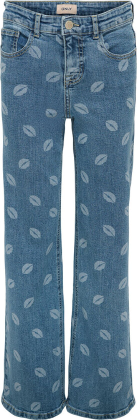 Jeans - KogJuicy - Medium+ Blue Denim/Lips - - 14 år (164) - Jeans