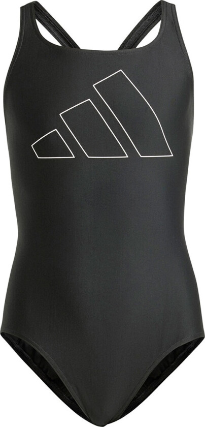 Badedrakt - BIG Barer - Svart m. Hvit - - 5 år (110) - Badetøy