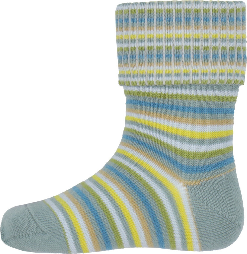 Sokker - Granitt Green m. Striper - - 15/16 - Sokker